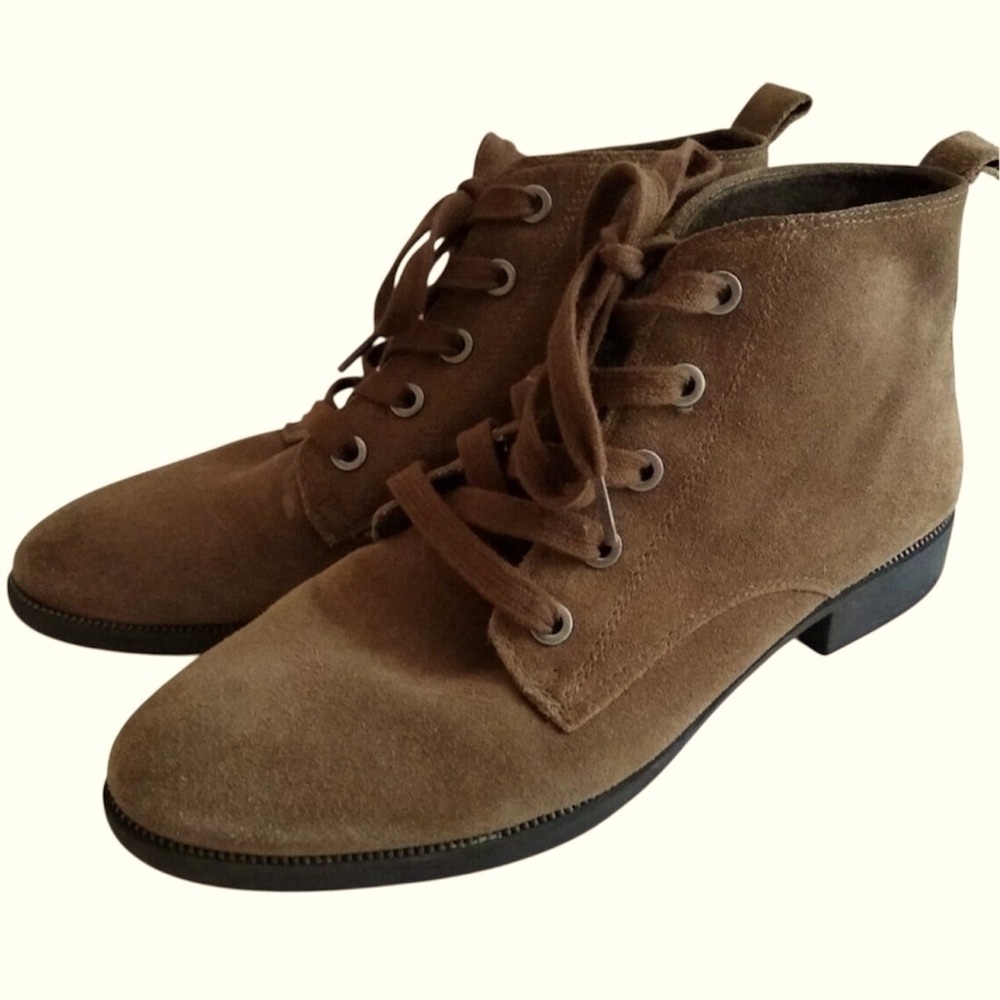 Sam Edelman circus Brown Suede Lace-Up Ankle Boots